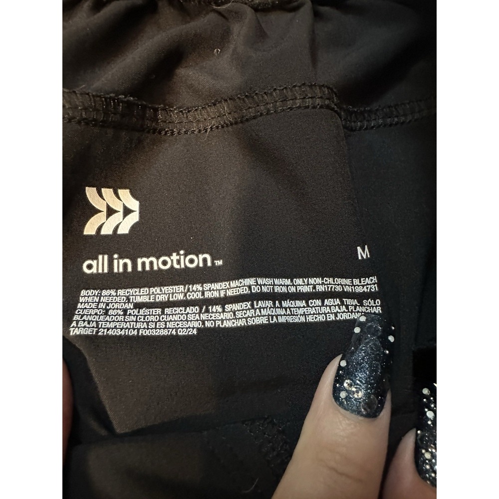 All In Motion Black Cargo Joggers Pants Womens M Medium - Picture 5 of 8